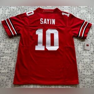 Julian Sayin #10 Red Ohio State Nike NFL Jersey Stitched Youth Sz Medium NWT